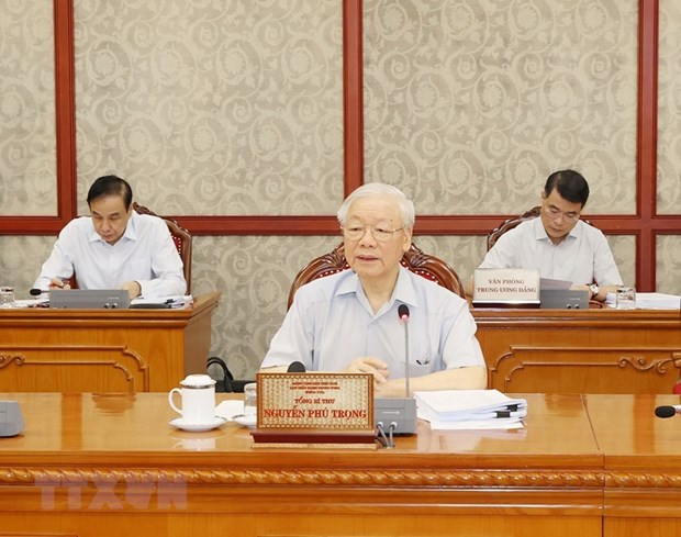 越共中央总书记阮富仲：反腐败工作要与反消极工作紧密结合